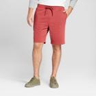 Men's 9 Flat Front French Terry Knit Shorts - Goodfellow & Co Ferrous Red