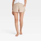 Women's Mid-rise Knit Shorts 3.5 - All In Motion Heathered Beige