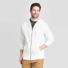 Men's Standard Fit French Terry Fz Hoodie Sweatshirt - Goodfellow & Co White S, Men's,