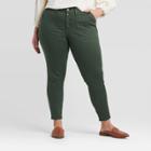 Women's Plus Size Mid-rise Utility Skinny Jeans - Universal Thread Olive 14w, Women's, Green