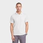 Men's Regular Fit Short Sleeve Performance Polo Shirt - Goodfellow & Co White/striped