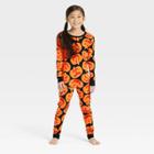 Kids' Halloween Pumpkin Matching Family Pajama Set - Hyde & Eek! Boutique Orange