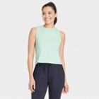 Women's Cropped Active Tank Top - All In Motion Alpine Green