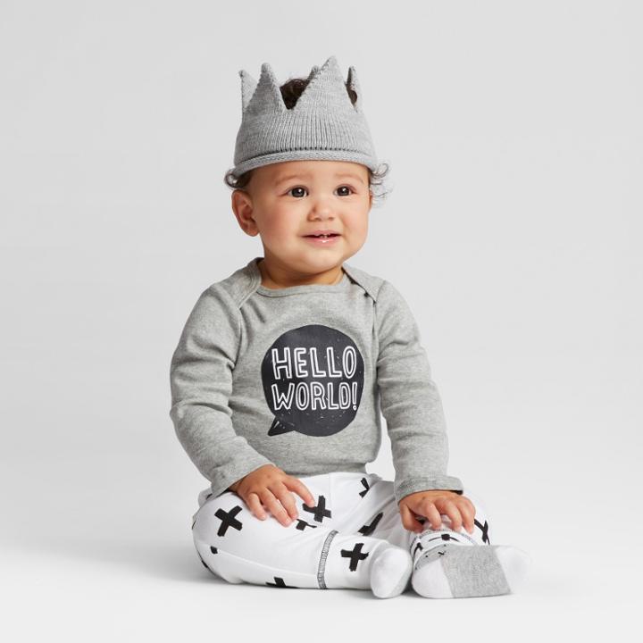 Baby 3pk Pants - Cloud Island - Black/white