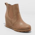 Women's Amalia Wide Width Fashion Boots - Universal Thread Taupe