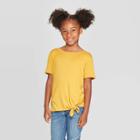 Girls' Side Tie T-shirt - Art Class Yellow