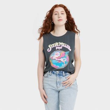Women's Steve Miller Band Muscle Graphic Tank Top - Gray