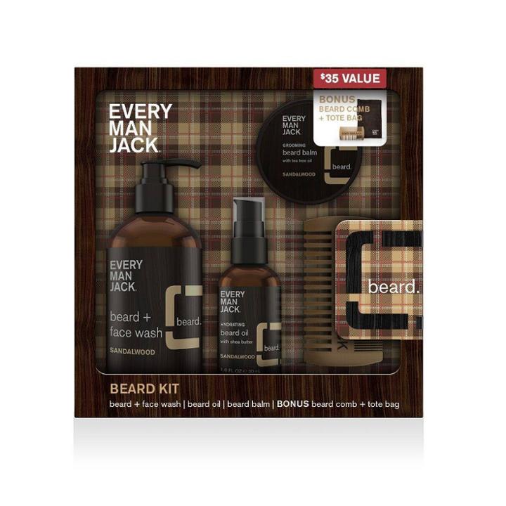 Every Man Jack Sandalwood Beard Kit