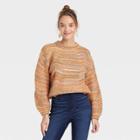 Women's Crewneck Pullover Sweater - Universal Thread Yellow Wave