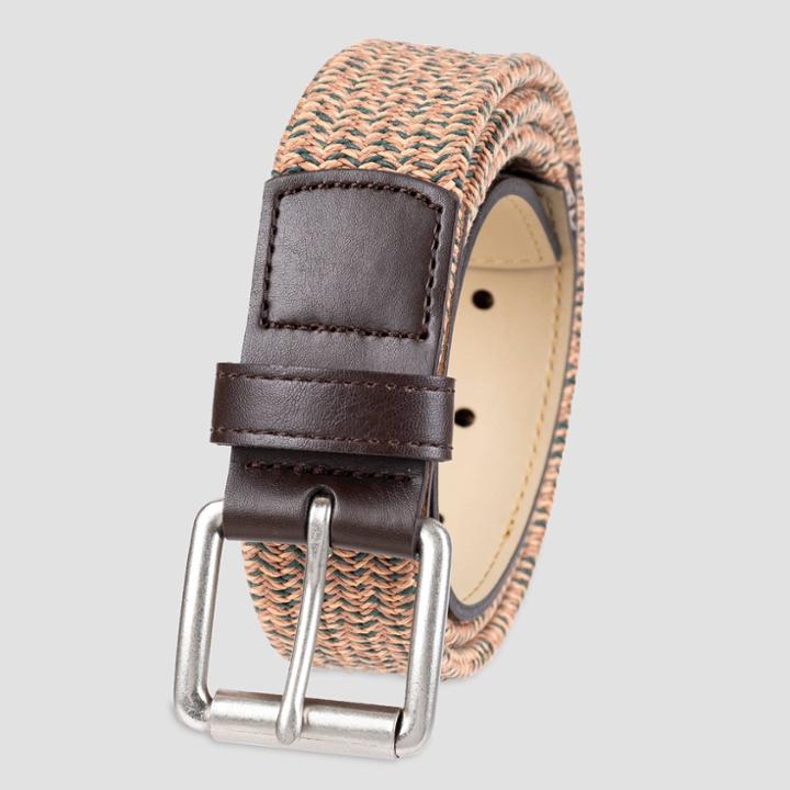 Men's Stretch Woven Belt - Goodfellow & Co Tan