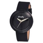 Women's Simplify The 1200 Watch With Luminous Hands - Black
