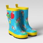 Boys' Rain Boots Shark Blue M - Sun Squad , Boy's,