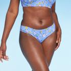 Women's Hipster Bikini Bottom - Shade & Shore Light Blue Floral S, Women's,