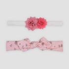 Baby Girls' 2pk Plume Bow Headwrap - Just One You Made By Carter's