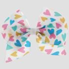 Girls' Bow With Dotty Heart Print Clip - Cat & Jack,