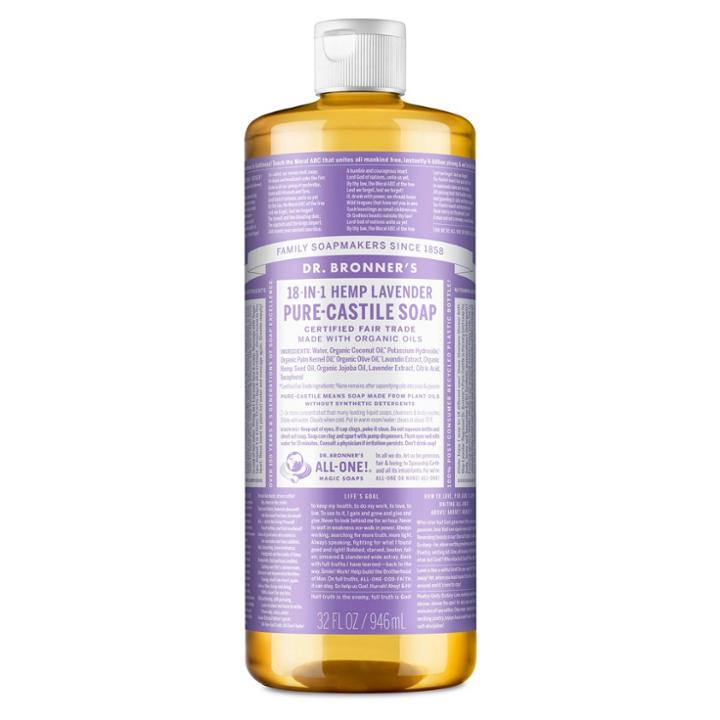 Dr. Bronner's 18-in-1 Hemp Pure-castile Liquid Soap - Lavender