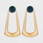 Gold Drop Earrings - A New Day Teal