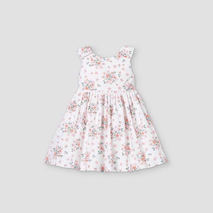 Toddler Girls' Floral Tank Dress - Just One You Made By Carter's White