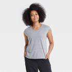 Women's Cap Sleeve T-shirt - All In Motion Charcoal Heather
