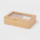 9 X 6 Bamboo Accessory Box With Acrylic Lid - Brightroom , Green