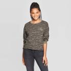 Women's Wild Child Zebra Long Sleeve Cropped T-shirt - Grayson Threads (juniors') - Olive