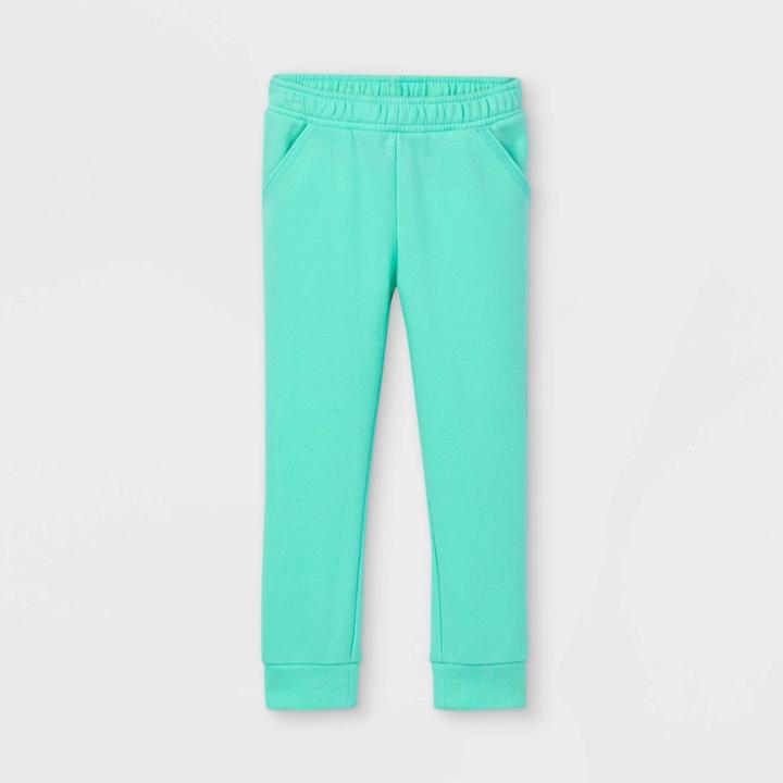 Toddler Girls' Tie-dye Jogger Pants - Cat & Jack Teal