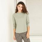 Women's Long Sleeve Rib T-shirt - A New Day