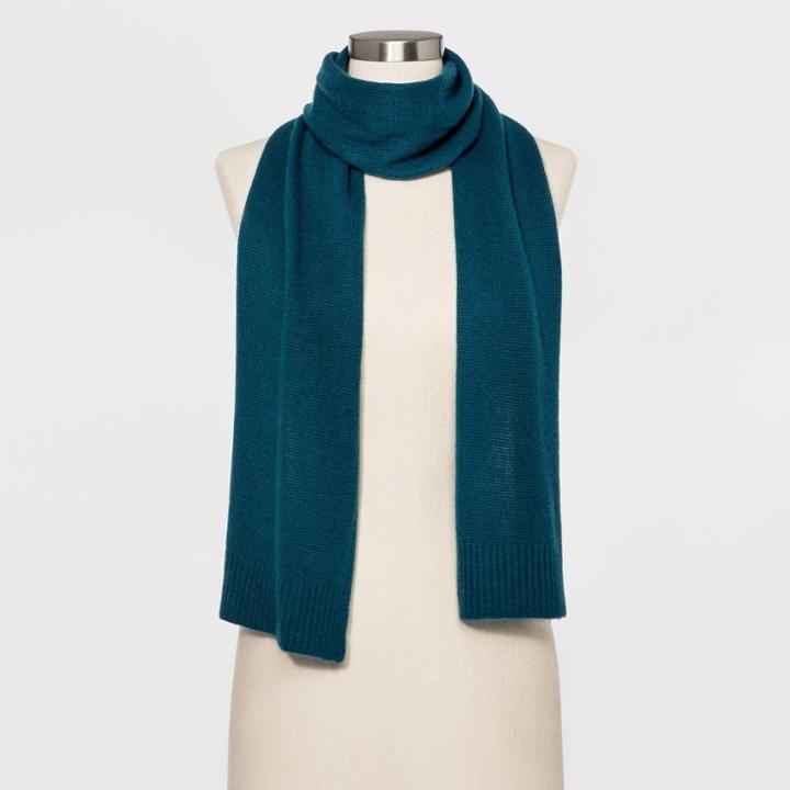 Women's Oblong Scarves - A New Day Green One Size, Women's, Green Green