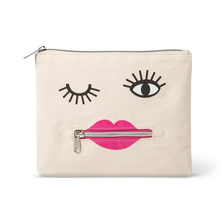 Canvas Face Zipper Bag - Target Beauty