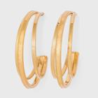 Openwork Hoop Earrings - Universal Thread Gold