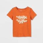 Toddler Adaptive Short Sleeve Graphic T-shirt - Cat & Jack Orange