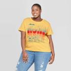 Women's Disney Toy Story Plus Size Short Sleeve Hit The Road Graphic T-shirt (juniors') - Yellow