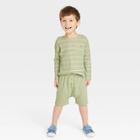 Grayson Collective Toddler Waffle Long Sleeve Top & Bottom Set -