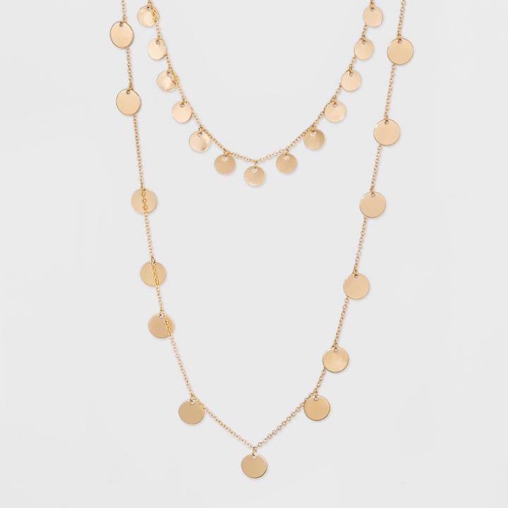 Sugarfix By Baublebar Layered With Gold Coins Necklace - Gold, Girl's