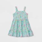 Toddler Girls' Tiered Floral Tank Top Woven Dress - Cat & Jack