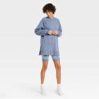 Women's Lounge Tunic Sweatshirt - Colsie Blue