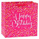 Spritz Confetti Pink Birthday Gift Bag -