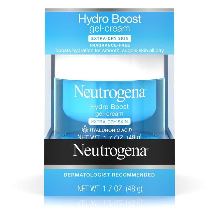 Unscented Neutrogena Hydro Boost Hyaluronic Acid Gel Face Moisturizer To Hydrate And Smooth Extra-dry