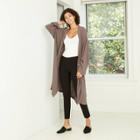 Women's Textured Overcoat - A New Day Gray