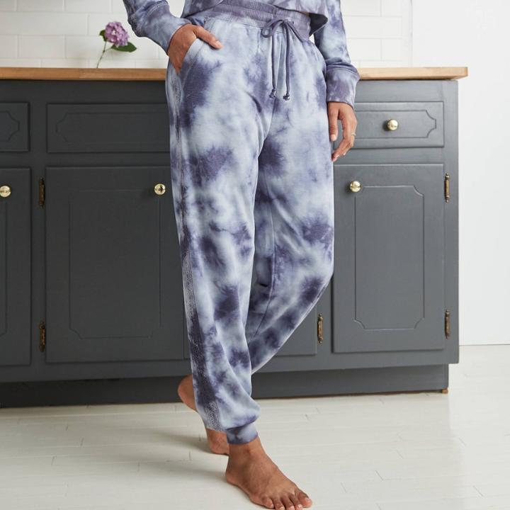 Women's Tie-dye Jogger Pants - Knox Rose Navy