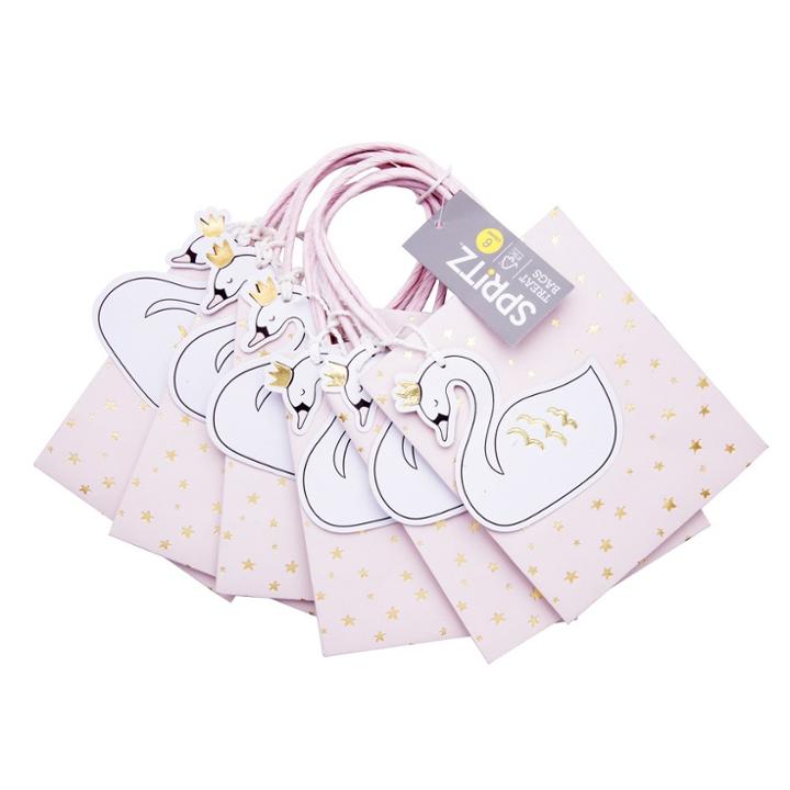 Spritz Swan Princess Gift Bag Pastel Pink -