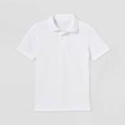 Petiteboys' Short Sleeve Stain Release Uniform Polo Shirt - Cat & Jack White