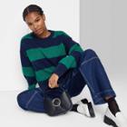 Women's Crewneck Tunic Pullover Sweater - Wild Fable Dark Teal Green