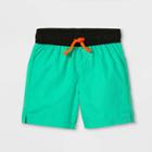 Toddler Boys' Solid Swim Trunks - Cat & Jack Blue