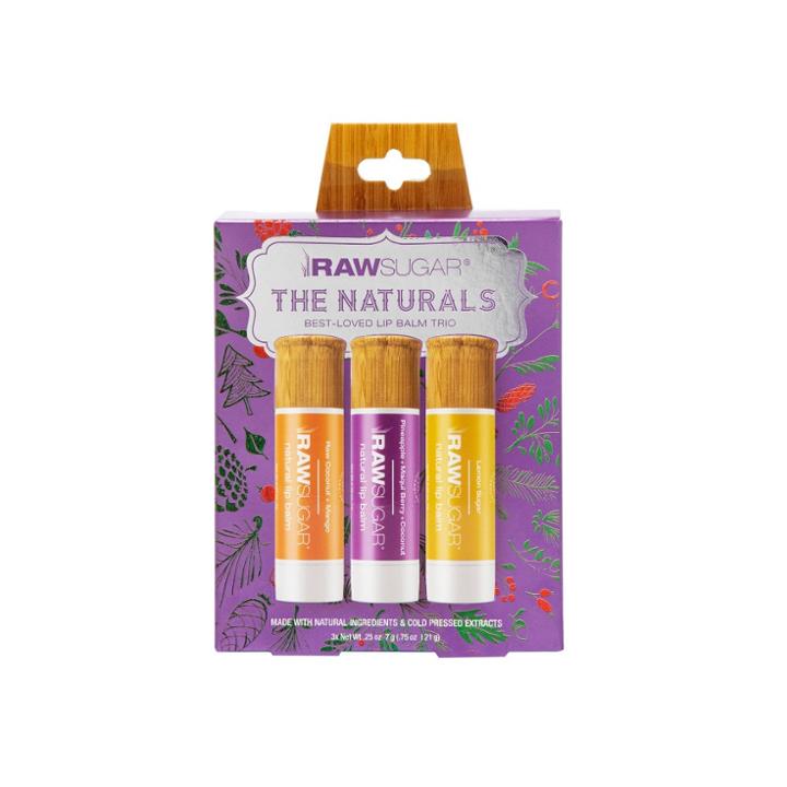 Raw Sugar Lip Balm Trio Gift