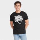 Men's Relaxed Fit Printed Short Sleeve Crewneck T-shirt - Goodfellow & Co Black