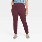 Women's Plus Size High-waisted Split Front Leggings - Ava & Viv