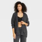 Women's Feather Yarn Lounge Cardigan - Stars Above Gray