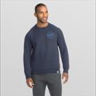 Hanes 1901 Men's Graphic V-notch Raglan Pullover Sweatshirt - Navy (blue)