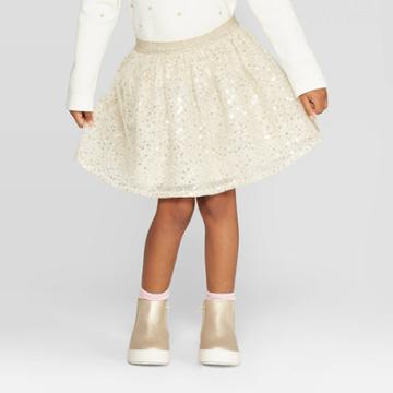 Oshkosh B'gosh Toddler Girls' Sequin Skirt - Gold 12m, Toddler Girl's